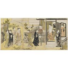 Hosoda Eishi: Fuji no uraba, from the series Genji in Fashionable Modern Guise (Fûryû yatsushi Genji) - Museum of Fine Arts