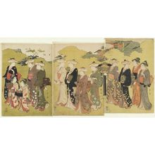 Hosoda Eishi: Women Visiting the Daishi Temple at Ueno - Museum of Fine Arts