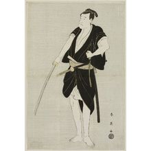 勝川春英: Actor Ichikawa Danjûrô VI as Ono Sadakurô - ボストン美術館