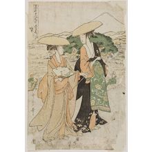 喜多川歌麿: Act VIII (Hachidanme), from the series The Chûshingura Drama Parodied by Famous Beauties: A Set of Twelve Prints (Kômei bijin mitate Chûshingura jûnimai tsuzuki) - ボストン美術館