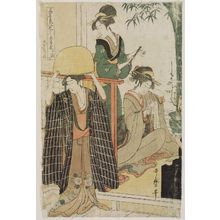 Kitagawa Utamaro: Act IX (Kudanme), from the series The Chûshingura Drama Parodied by Famous Beauties: A Set of Twelve Prints (Kômei bijin mitate Chûshingura jûnimai tsuzuki) - Museum of Fine Arts