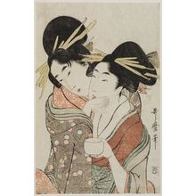 Kitagawa Utamaro: Two Courtesans with Teacup - Museum of Fine Arts