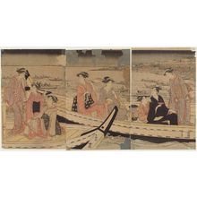 Utagawa Toyokuni I: Watching Fireworks from Boats - Museum of Fine Arts