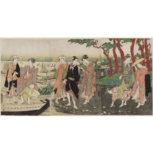 Utagawa Toyokuni I: Gathering Shells at Low Tide - Museum of Fine Arts