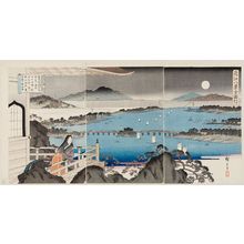 歌川広重: The Complete Eight Views of Ômi as Seen from Ishiyama (Ômi hakkei zenzu, Ishiyama yori miru) - ボストン美術館