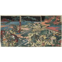 Katsukawa Shuntei: The Downhill Attack at Hiyodorigoe (Hiyodorigoe sakaotoshi no zu) - Museum of Fine Arts