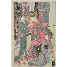 Japanese Print "Wedding Scene: Changing Clothes" by Kitagawa Utamaro, 喜多川歌麿 (Kitagawa Utamaro I)