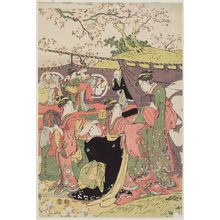 Kitagawa Utamaro: Cherry Blossom Viewing Picnic - Museum of Fine Arts
