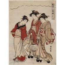 Torii Kiyonaga: The Ninth Month (Kikuzuki), from the series Fashionable Scenes from the Twelve Months (Fûryû jûni kikô) - Museum of Fine Arts
