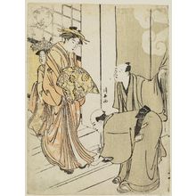 Torii Kiyonaga: The Clove: A Courtesan of the House of the Clove (Chôjiya), from the series Ten Magical Treasures of the Floating World (Ukiyo jisshu hô) - Museum of Fine Arts