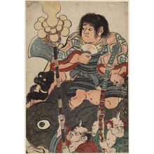 Torii Kiyonaga: Kintarô Riding on a Wild Boar - Museum of Fine Arts