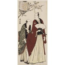 Torii Kiyonaga: Actor Ichikawa Danjûrô V and Attendant - Museum of Fine Arts