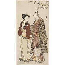 Torii Kiyonaga: Actor Sawamura Sôjûrô III and a Teahouse Waitress - Museum of Fine Arts