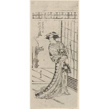 Torii Kiyonaga: Actor Iwai Hanshirô IV as the Courtesan Katsuragi - Museum of Fine Arts