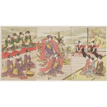 Utagawa Toyokuni I: Private Performance of Women's Kabuki - Museum of Fine Arts