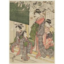 Hosoda Eishi: Autumn Lanterns in the Pleasure Quarters (Seirô shûtô), from the series Eight Views of Edo (Edo hakkei) - Museum of Fine Arts