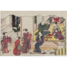 Torii Kiyonaga: The Opening of the Storehouse (Kurabiraki), from the album Saishiki mitsu no asa (Colors of the Triple Dawn) - Museum of Fine Arts