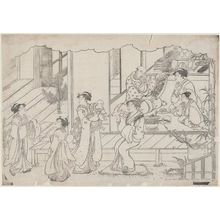 Torii Kiyonaga: The Opening of the Storehouse (Kurabiraki), from the album Saishiki mitsu no asa (Colors of the Triple Dawn) - Museum of Fine Arts