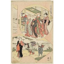Katsukawa Shuncho: No. 5, from the series Twelve Months in Six Sheets (Jûni kô rokumai tsuzuki) - Museum of Fine Arts