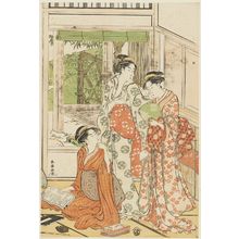 Katsukawa Shuncho: Women Reading in Summer - Museum of Fine Arts