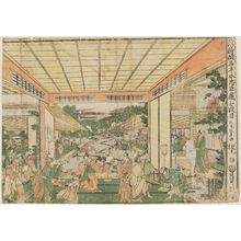 Kitao Masayoshi: Act VII (Shichidanme), from the series Perspective Pictures of the Storehouse of Loyal Retainers, a Primer (Uki-e Kanadehon Chûshingura) - Museum of Fine Arts