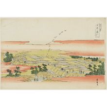 Utagawa Toyohiro: Descending Geese at the Yoshiwara (Yoshiwara rakugan), from the series Eight Views of Edo (Edo hakkei) - Museum of Fine Arts