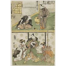 歌川豊国: Acts IX and X (Kudanme, jûdanme), from the series The Storehouse of Loyal Retainers (Chûshingura) - ボストン美術館