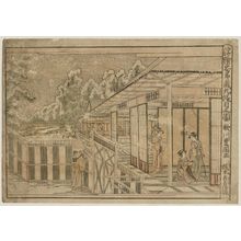 Japanischer Druck "Act IX (Kudanme no zu), from the series Perspective Pictures of The Storehouse of Loyal Retainers (Uki-e chûshingura)" von Utagawa Toyokuni I, 歌川豊国 (Utagawa Toyokuni I)