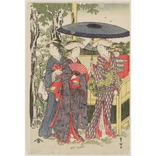 Utagawa Toyokuni I: Summer Scene at Mount Atago in Edo - Museum of Fine Arts