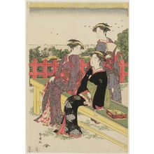 歌川豊国: Summer Scene at Mount Atago in Edo - ボストン美術館