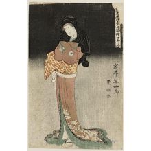 Utagawa Toyokuni I: Yamatoya (Actor Iwai Hanshirô IV as Kikusui), from the series Portraits of Actors on Stage (Yakusha butai no sugata-e) - Museum of Fine Arts