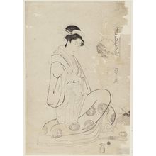 Hosoda Eishi: Konosato of the Takeya, from the series Beauties of the Yoshiwara as Six Floral Immortals (Seirô bijin Rokkasen) - Museum of Fine Arts