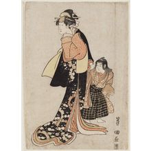 Utagawa Toyokuni I: Actor and Boy - Museum of Fine Arts