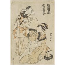 Utagawa Toyokuni I: Actors Ichikawa Danjûrô and Iwai Hanshirô - Museum of Fine Arts