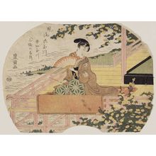 歌川豊国: The Ide Jewel River, a Famous Place in Yamashiro Province (Ide no Tamagawa, Yamashiro no meisho), from the series Fashionable Six Jewel Rivers (Fûryû Mu Tamagawa) - ボストン美術館