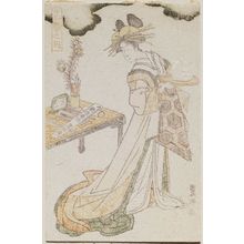 Japanischer Druck "Eleventh month, from the series A Set of Twelve Lovely Women (Jûni-en no uchi)" von Utagawa Toyokuni I, 歌川豊国 (Utagawa Toyokuni I)