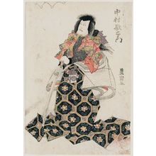 Japanischer Druck "Actor Nakamura Utaemon III as Abe no Sadato" von Utagawa Toyokuni I, 歌川豊国 (Utagawa Toyokuni I)