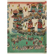 Utagawa Kunisato: Sannô Festival Procession (Sannô-sama gosairei zu), No. 1 - Museum of Fine Arts