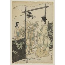 鳥高斎栄昌: Modern Version of the Yûgao Chapter of the Tale of Genji - ボストン美術館