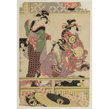 Kitagawa Utamaro: Women Playing Music on a Balcony - Museum of Fine Arts