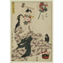 喜多川歌麿: Yamauba and Kintarô, from the series Sono sugata mawashi odori fûryû - ボストン美術館