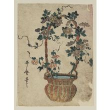 Kitagawa Utamaro: Flower arrangement - Museum of Fine Arts