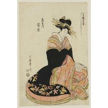 Kitagawa Utamaro: Sugawara of the Tsuruya, from the series Five Colors of Ink in the Pleasure Quarters (Seirô goshikizumi) - Museum of Fine Arts