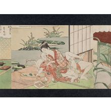 Suzuki Harunobu: Couple Making Love and Child Playing with Toy Goldfish - Museum of Fine Arts