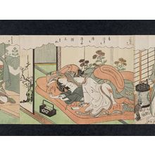 Suzuki Harunobu: No. 18 from the erotic series The Amorous Adventures of Mane'emon (Fûryû enshoku Mane'emon) - Museum of Fine Arts