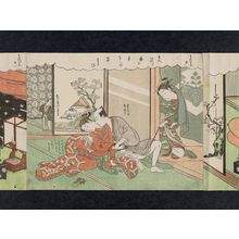Suzuki Harunobu: No. 20 from the erotic series The Amorous Adventures of Mane'emon (Fûryû enshoku Mane'emon) - Museum of Fine Arts
