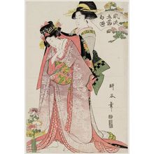 Hishikawa Ryûkoku: The Chrysanthemum Festival, from the series Fashionable Amusements of the Five Festivals (Fûryû Gosekku asobi) - ボストン美術館