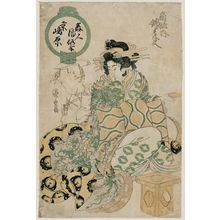 歌川広重: Shimabara in Kyoto: Nishikido Tayû of Kado-Toku, from the series Comparisons of the Customs of Beauties (Bijin fûzoku awase) - ボストン美術館