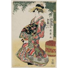 Torii Kiyomine: Miyoharu of the Sanomasuya in Edo-machi ? chôme - Museum of Fine Arts