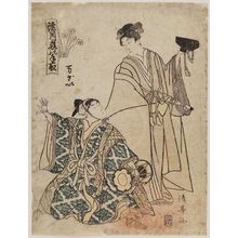 Torii Kiyomine: Manzai - Museum of Fine Arts